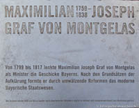 Gedenktafel für Montgelas