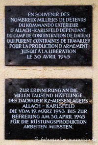 Gedenktafel KZ-Aussenlager