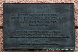 Gedenktafel für Karl Amadeus Hartmann