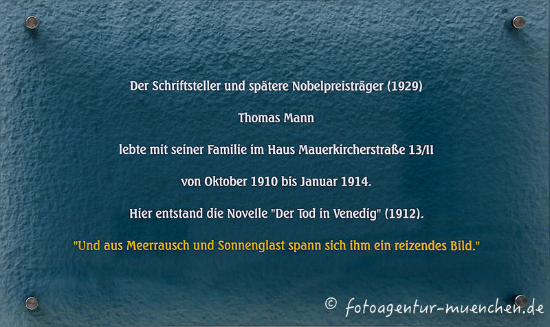 Gedenktafel - Thomas Mann