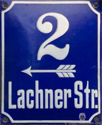 Gerhard Willhalm - Hausnummer - Lachnerstraße