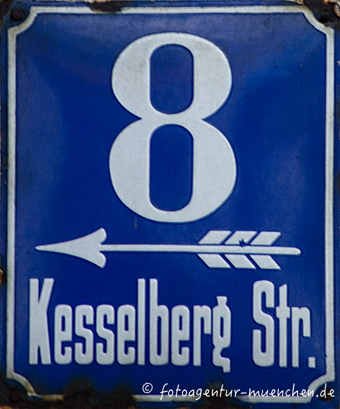 Hausnummer in der Kesselbergstraße