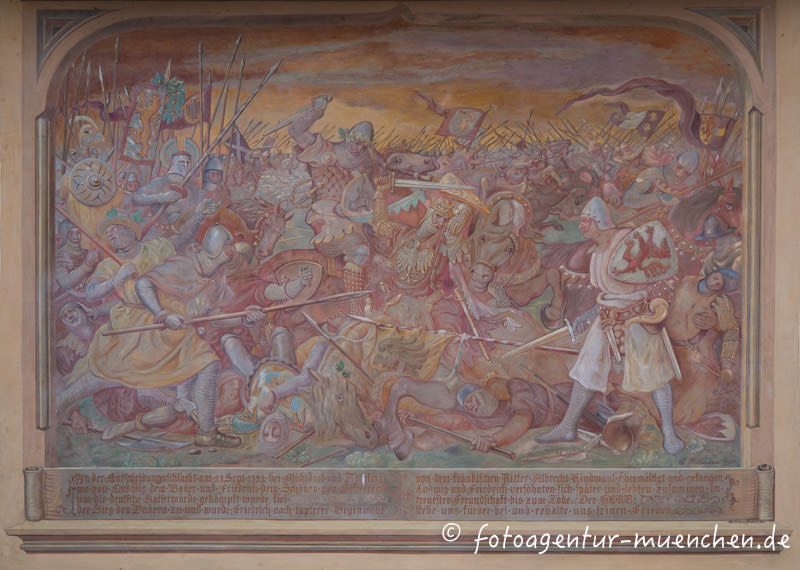 Fresco Schlacht bei Mühldorf