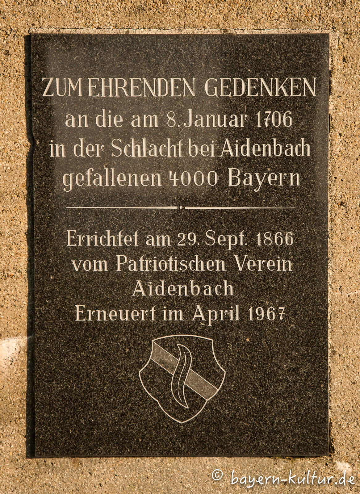 Gedenktafel Bauernschlacht am Handlberg