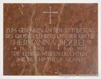 Gerhard Willhalm - Gedenktafel - Hermann  von Bezzel