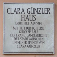  - Gedenktafel - Clara Günzler Haus